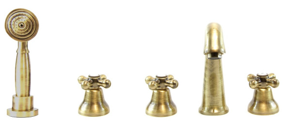 Смеситель на борт ванны Webert Armony AM730401065, бронза. Фото 1