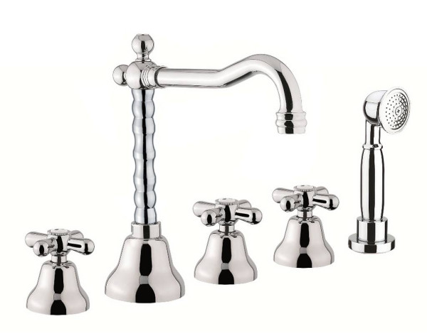 Смеситель на борт ванны Webert Armony AM730402015, хром. Фото 1