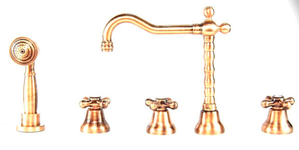 Смеситель на борт ванны Webert Armony AM730402060, медь. Фото 1