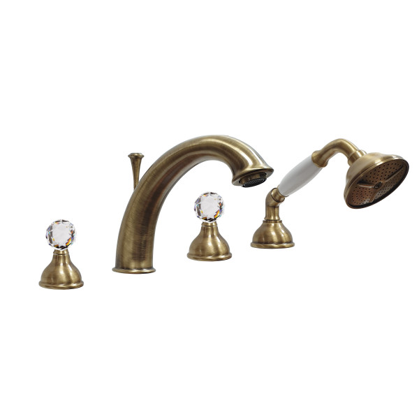 Смеситель на борт ванны Webert Karenina KA730101065, бронза. Фото 1