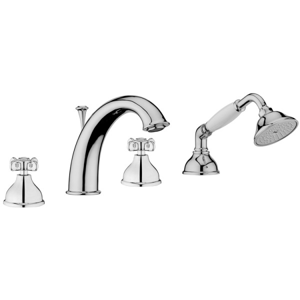 Смеситель на борт ванны Webert Ottocento OT730101015, хром. Фото 1