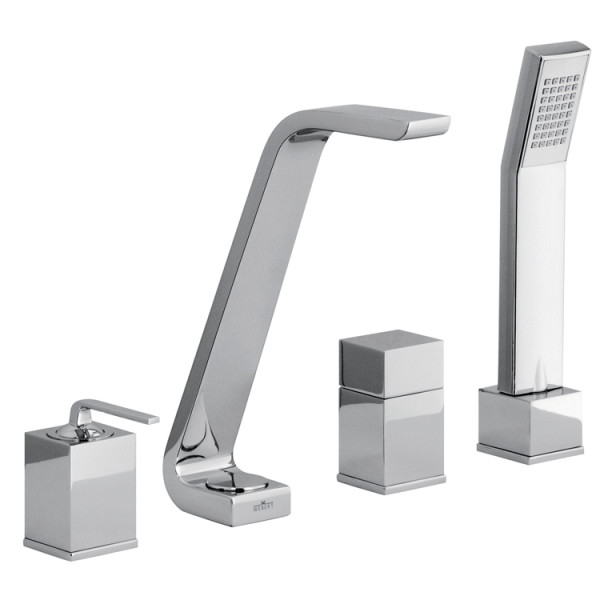 Смеситель на борт ванны Webert Wolo WO850701015, хром. Фото 1