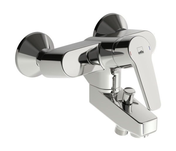 Смеситель настенного монтажа Oras Saga для ванны и душа (3972Y). Фото 1