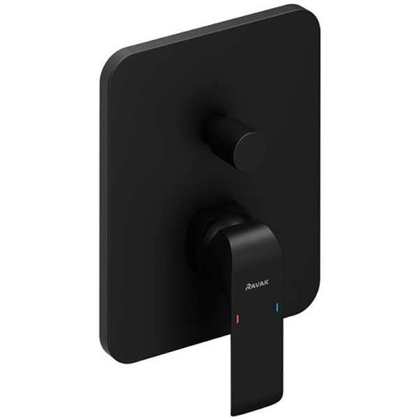 Смеситель настенный с переключателем FL 065.20 для R-box черный. Фото 1