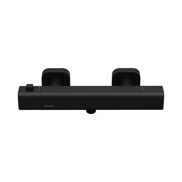 Смеситель настенный термостатический для душа без гарнитуры TD F 033.20/150 черный. Фото 2