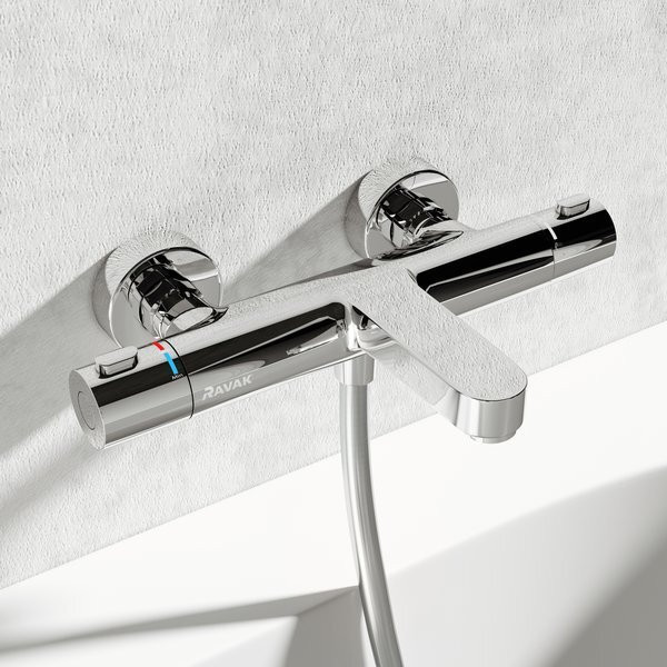 Смеситель настенный термостатический для ванны без гарнитуры Termo 300 TE 023.00/150. Фото 4