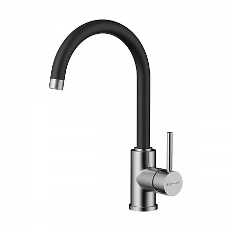 Смеситель Omoikiri Shinagawa-BN-BL латунь/нержавеющая сталь/черный *NEW. Фото 1