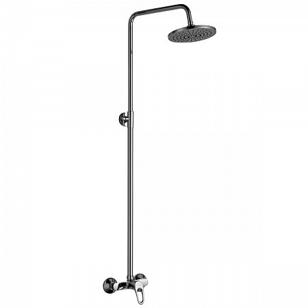 Смеситель Rossinka B35-44 для душа с регулируемой высотой штанги и лейкой "Тропический дождь". Фото 1