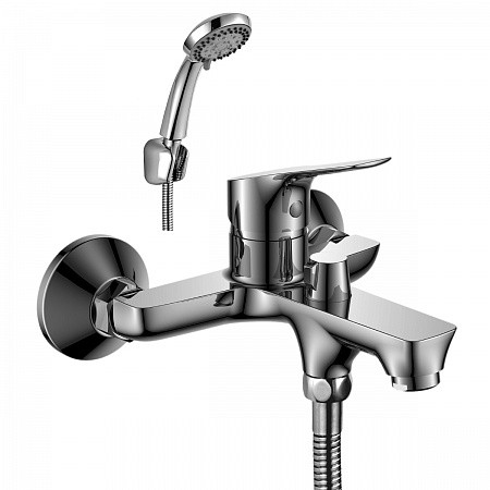 Смеситель Rossinka RS29-31 одноручный (35мм) для ванны с монолитным изливом, хром. Фото 1