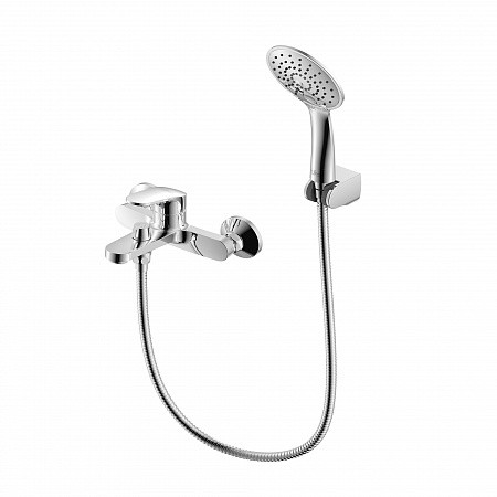 Смеситель Rossinka RS45-30 одноручный (35мм) для ванны с монолитным изливом, хром. Фото 1