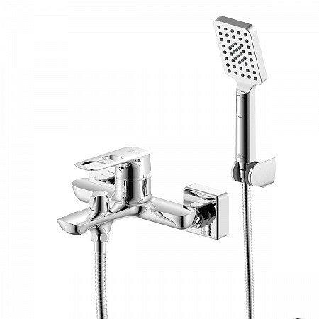 Смеситель Rossinka RS46-30 одноручный (35мм) для ванны с монолитным изливом, хром. Фото 1