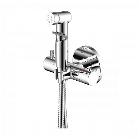 Смеситель Rossinka X25-58 термостатический с гигиеническим душем, встраиваемый, хром. Фото 1