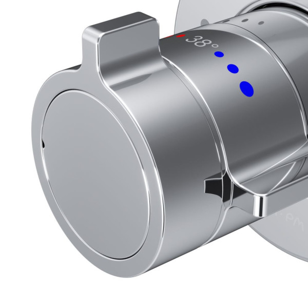 Смеситель с термостатом монтируемый в стену на 1 потребителя. Фото 5