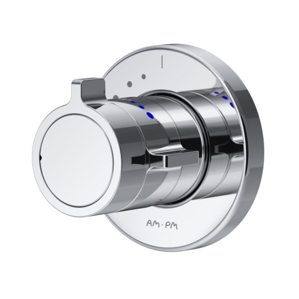 Смеситель с термостатом монтируемый в стену на 1 потребителя. Фото 6