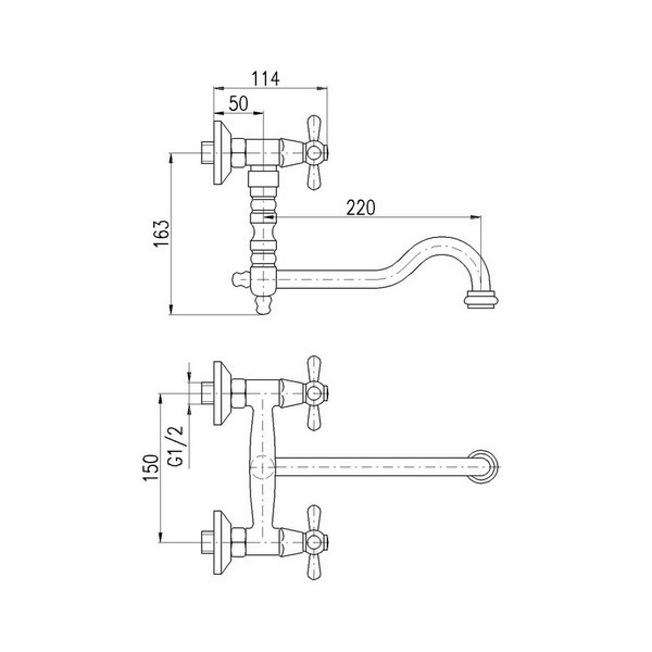 Смеситель универсальный Rav Slezak Morava MK101.5/29. Фото 2