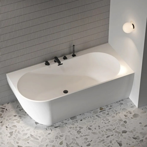 Смеситель врезной каскадный для ванн CR 025.20BL ЧЕРНЫЙ. Фото 4