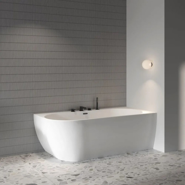 Смеситель врезной каскадный для ванн CR 025.20BL ЧЕРНЫЙ. Фото 5