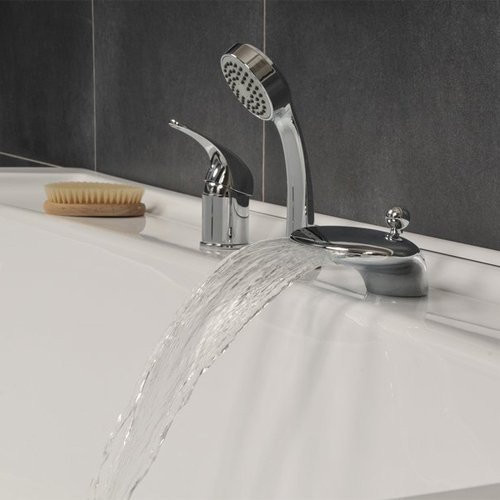 Смеситель врезной каскадный для ванны RS 025.00 Rosa. Фото 5