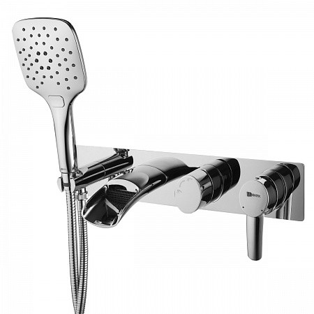 Смеситель встраиваемый Lemark Atlantiss LM3224C для ванны и душа встраиваемый, с 3-функциональной ле. Фото 1