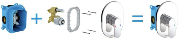 Смеситель встроенный без переключателя CR 066.00. Фото 3