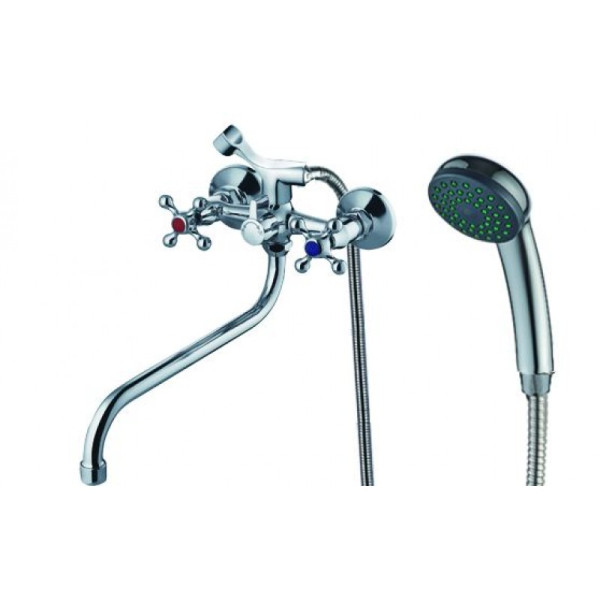 Смеситель ZOLLEN BAMBERG (арт. BA62620241) для ванны нижний излив с аксес. 300мм. Фото 1