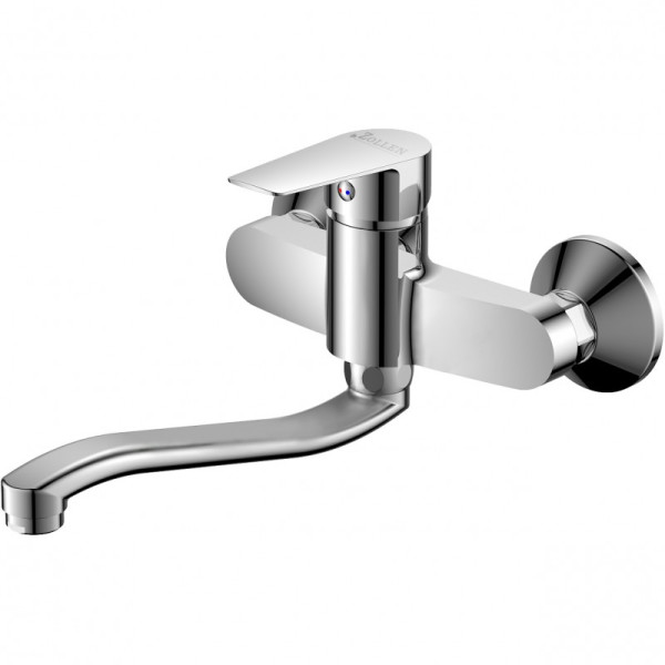 Смеситель ZOLLEN BERGEN (арт. BE11610141) настенный ниж. излив 250 мм,карт. 35мм. Фото 1