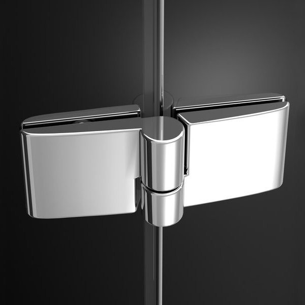 SMSD2-100 А-R хром+транспарент, SmartLine душевая дверь. Фото 5