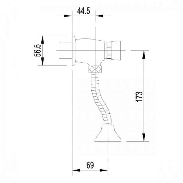Смывное устройство для писсуара Lemark LM4612C. Фото 3