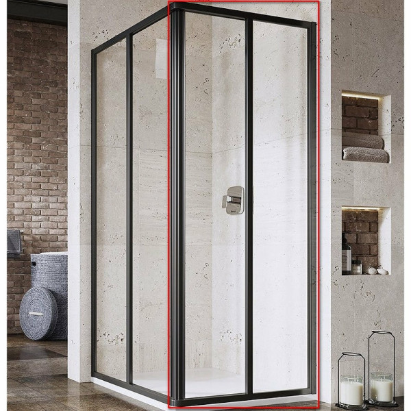 SRV2-100 195 S черный+Transparent, Supernova уголок квадратный. Фото 1