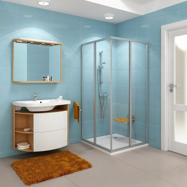 SRV2-75 195 S сатин+Transparent, Supernova дверь для комбинации со второй дверью. Фото 4