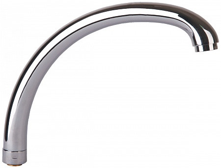 SS011 Излив РМС высокий для кухни из нержавеющей стали(аэратор латунный). Фото 1