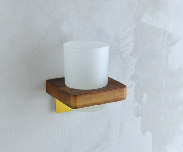 Стакан для ванной комнаты Bronze de Luxe FOREST 10704G, матовое золото. Фото 3