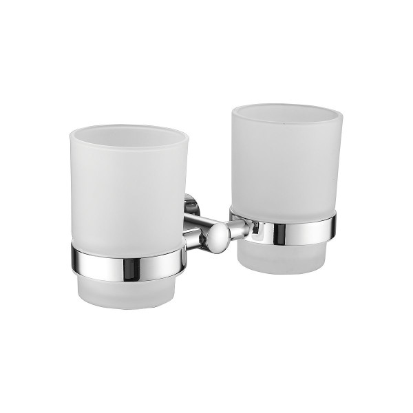 Стакан для ванной комнаты двойной BELZ B90008, хром. Фото 1