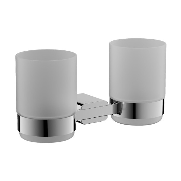 Стакан для ванной комнаты двойной BELZ B90608, хром. Фото 1