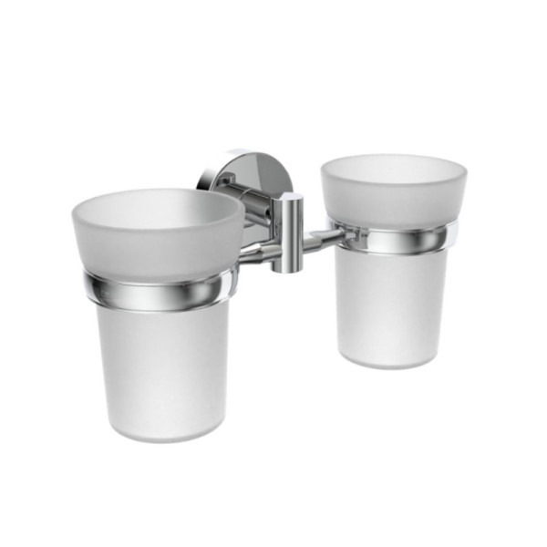 Стакан для ванной комнаты двойной D-Lin D212100, хром. Фото 1