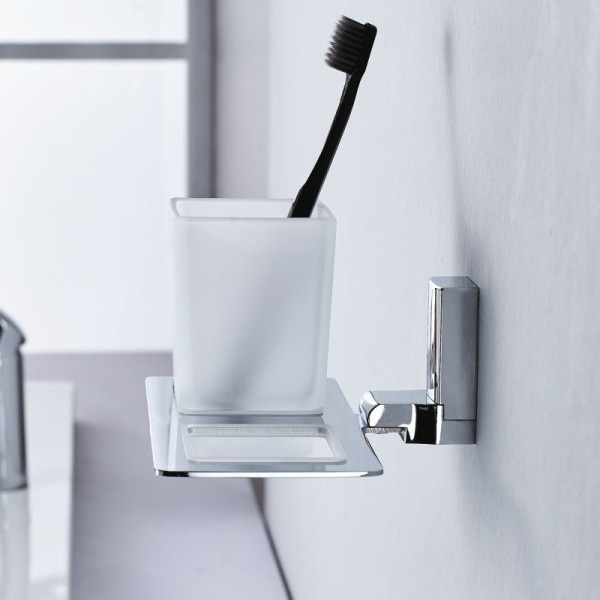 Стакан для ванной комнаты двойной D-Lin D212330, хром. Фото 3