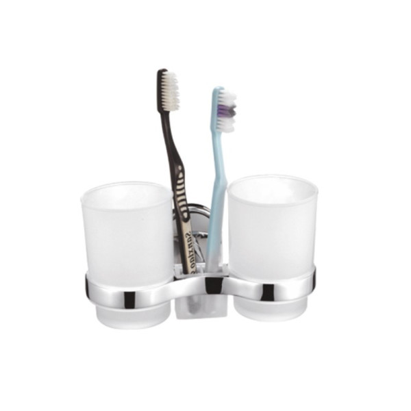 Стакан для ванной комнаты двойной D-Lin D212700, хром. Фото 1