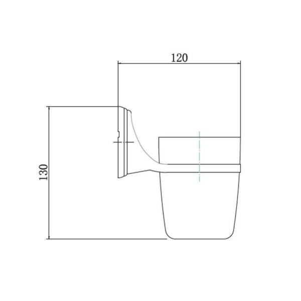 Стакан для ванной комнаты FASHUN A1506, хром. Фото 2