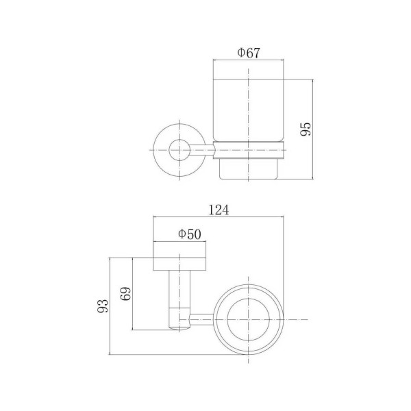 Стакан для ванной комнаты FASHUN A51506, сатин. Фото 2