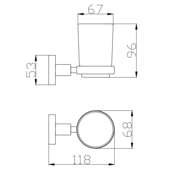 Стакан для ванной комнаты Rav Slezak COLORADO COA0201, хром. Фото 2