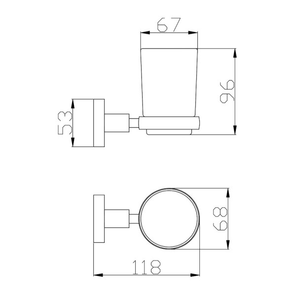 Стакан для ванной комнаты Rav Slezak COLORADO COA0201ZRK, розовое золото брашированное. Фото 2