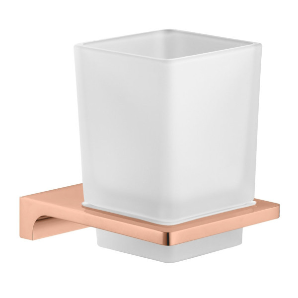 Стакан для ванной комнаты Rav Slezak NIL NLA0201ZRL, розовое золото. Фото 1