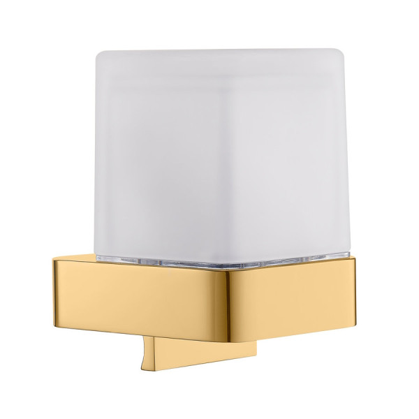 Стакан для ванной комнаты Rav Slezak NIL NLA0304ZK, золото брашированное. Фото 1