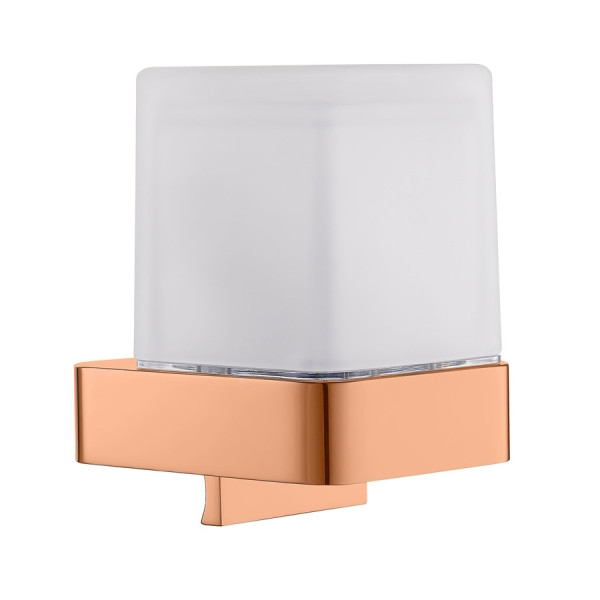 Стакан для ванной комнаты Rav Slezak NIL NLA0304ZRK, розовое золото брашированное. Фото 1