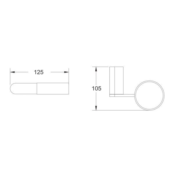 Стакан для ванной комнаты Rose RG1712H, черный. Фото 2