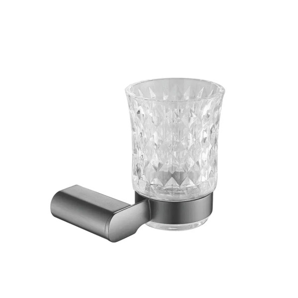 Стакан для ванной комнаты Rose RG1712T, пепельный. Фото 1