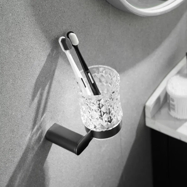 Стакан для ванной комнаты Rose RG1712T, пепельный. Фото 3