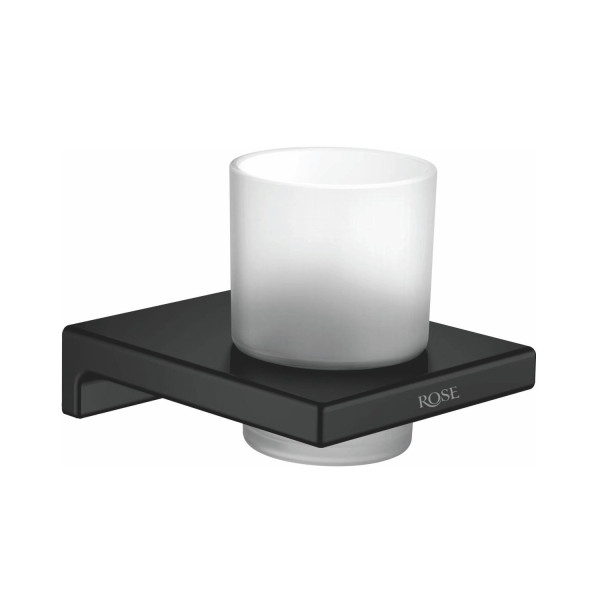 Стакан для ванной комнаты Rose RG1812H, черный. Фото 1