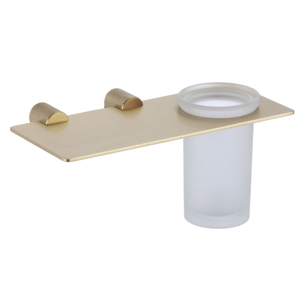 Стакан для ванной комнаты Savol S-002158C, матовое золото. Фото 1