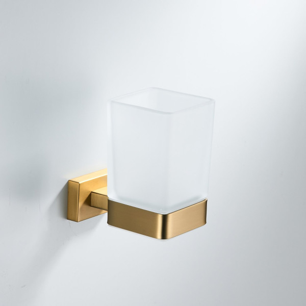 Стакан для ванной комнаты Shevanik SG5612G, золотой сатин. Фото 4